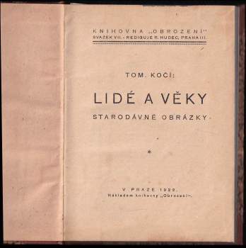 Tomáš Kočí: Lidé a věky