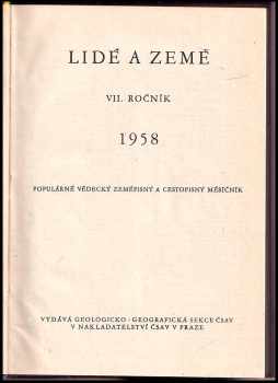 Vlastislav Häufler: Lidé a země: Populárně vědecký zeměpisný a cestopisný měsíčník - Ročník VII. 1958 - XIV. 1965