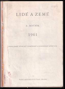 Rudolf Málek: Lidé a země, ročník X., čísla 1 - 10 - KOMPLETNÍ ROČNÍK