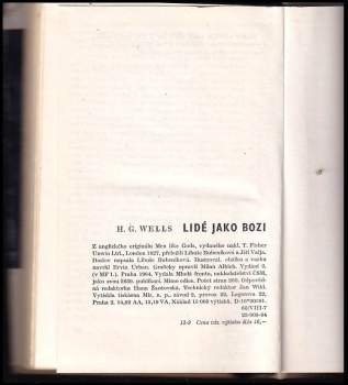 H. G Wells: Lidé jako bozi