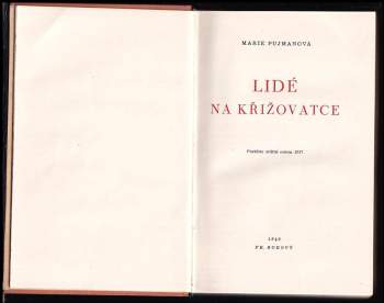Marie Pujmanová: Lidé na křižovatce