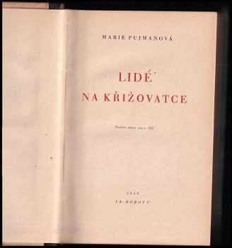 Marie Pujmanová: Lidé na křižovatce