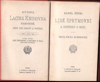 Karel Šípek: Lidé šprýmovní a historky o nich