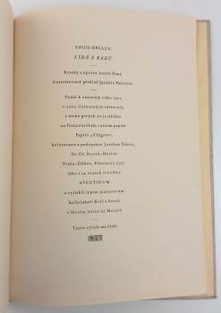 Louis Delluc: Lidé z baru