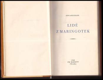 Eduard Bass: Lidé z maringotek