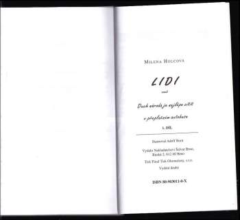 Milena Holcová: Lidi