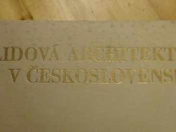 Václav Mencl: Lidová architektura v Československu