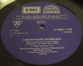 Various: Lidová Hudba Španělska (2xLP + BOOKLET)