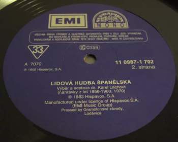 Various: Lidová Hudba Španělska (2xLP + BOOKLET)