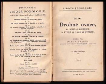 Lidová pomologie - Jahody, angrešty, rybízy, maliny, ostružiny