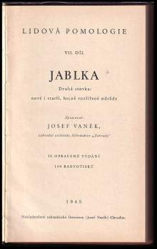 Josef Vaněk: Lidová pomologie
