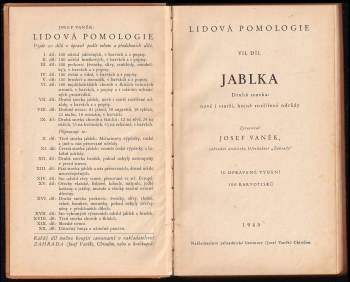 Josef Vaněk: Lidová pomologie