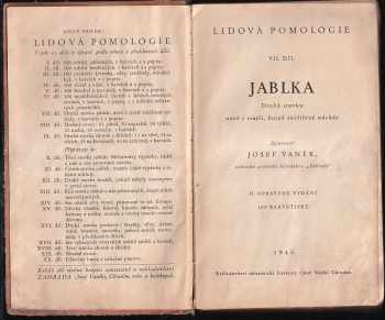 Josef Vaněk: Lidová pomologie