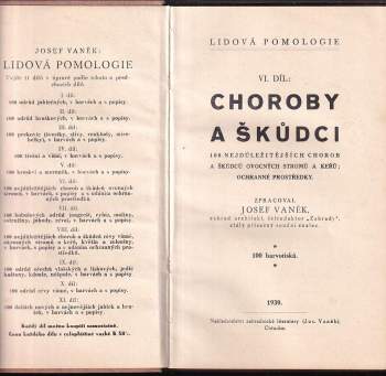 Josef Vaněk: Lidová pomologie