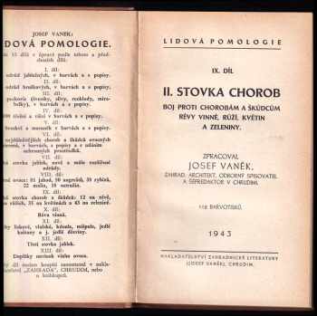 Josef Vaněk: Lidová pomologie