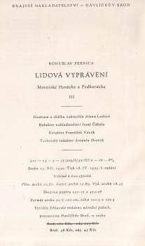 Bohuslav Pernica: Lidová vyprávění