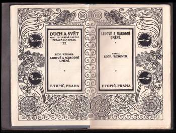 Leopold Weigner: Lidové a národní umění