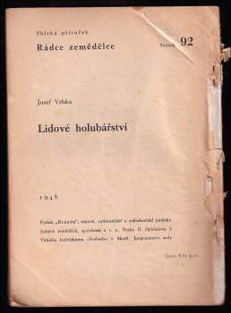 Josef Vrbka: Lidové holubářství
