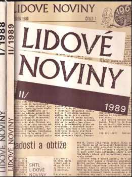 Lidové noviny 1988 + 1989