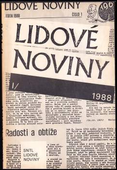Lidové noviny - I. (1988) + II. (1989)