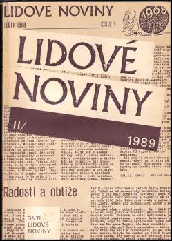 Lidové noviny - I. (1988) + II. (1989)