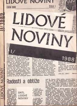 Lidové noviny - I. (1988) + II. (1989)