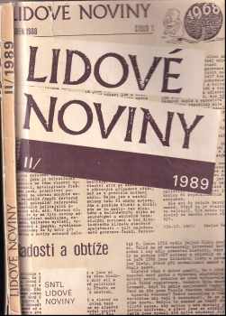 Lidové noviny 1989 : II (1990, Nakladatelství Lidové noviny) - ID: 2338595
