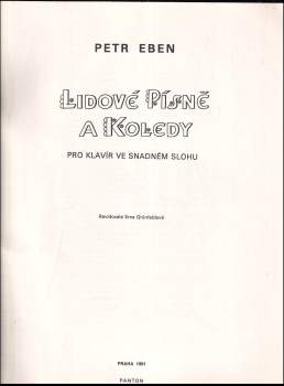 Lidové písně a koledy