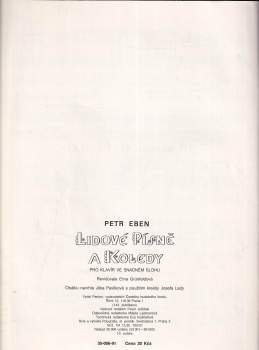 Lidové písně a koledy