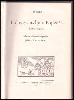 Jiří Šolc: Lidové stavby v Pojizeří
