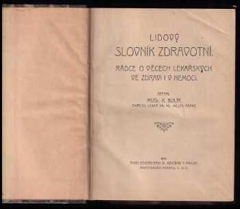 Karel Bulíř: Lidový slovník zdravotní