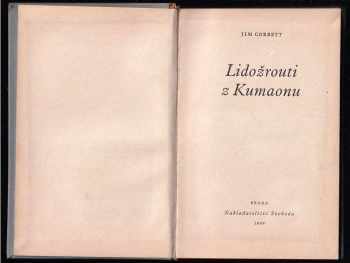 Jim Corbett: Lidožrouti z Kumaonu