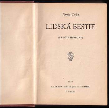 Émile Zola: Lidská bestie