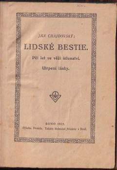 Jan Chajdovský: Lidské bestie