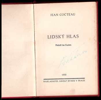 Jean Cocteau: Lidský hlas