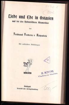 Ferdinand Freiherrn Reitzenstein: Liebe und Ehe im Ostasien