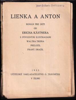 Erich Kastner: Lienka a Anton
