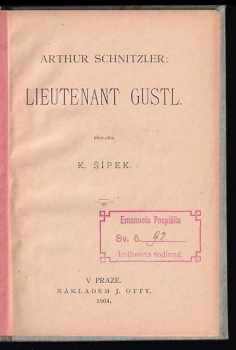 Arthur Schnitzler: Lieutenant Gustl