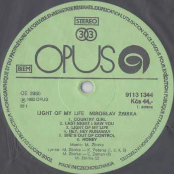 Miroslav Žbirka: Light Of My Life