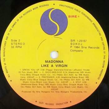 Madonna: Like A Virgin