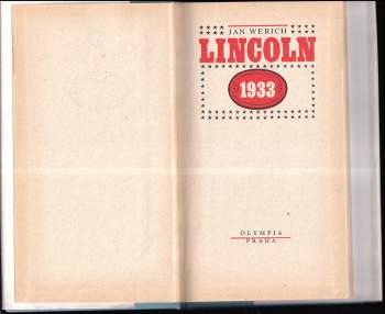 Jan Werich: Lincoln 1933
