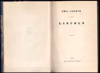 Emil Ludwig: Lincoln