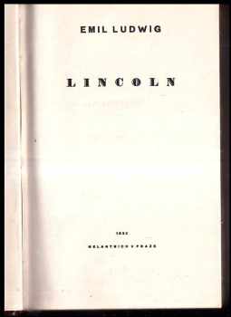 Emil Ludwig: Lincoln