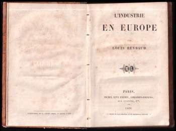 Louis Reybaud: L'industrie en Europe