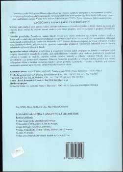 Elena Brožíková: Lineární algebra a analytická geometrie