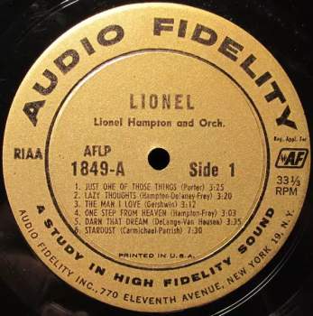 Lionel Hampton And His Orchestra: Lionel...Plays Drums, Vibes, Piano