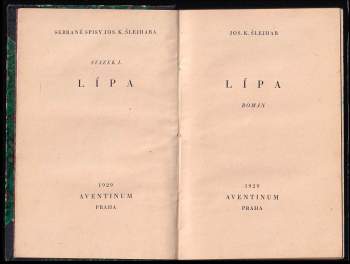 Josef Karel Šlejhar: Lípa