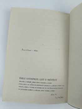 Emile Godefroy: List o neštěstí