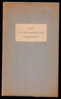List sv. Pavla apoštola Filemonovi