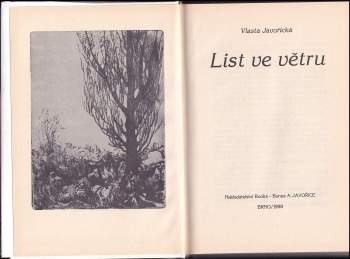 Vlasta Javořická: List ve větru
